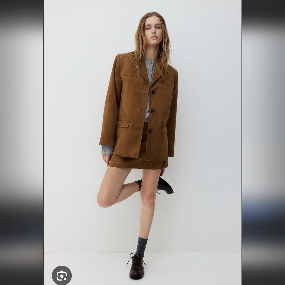 H&M Brown Suede Jacket